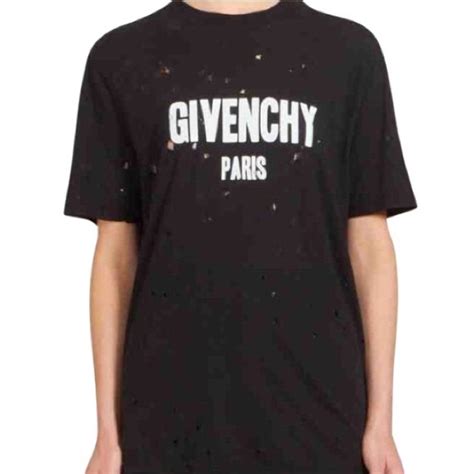 givenchy price shirt|Givenchy t shirt with holes.